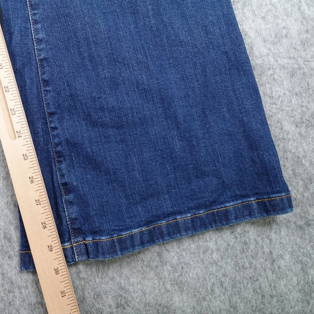 Ava‎ Viv Jeans Womens 26 Blue High Rise Flare Stretch Dark Wash Denim